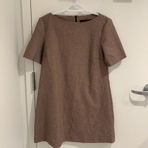Zara shift dress houndstooth print size small